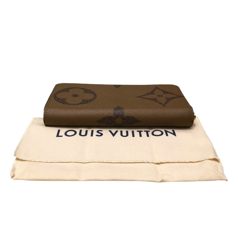 ルイ・ヴィトン LOUIS VUITTON ジッピーウォレット M69353 ブラウン モノグラムジャイアントリバース ユニセックス 長財布