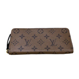 ルイ・ヴィトン LOUIS VUITTON ポルトフォイユ・クレマンス M82336 ブラウン モノグラムリバース ユニセックス 長財布