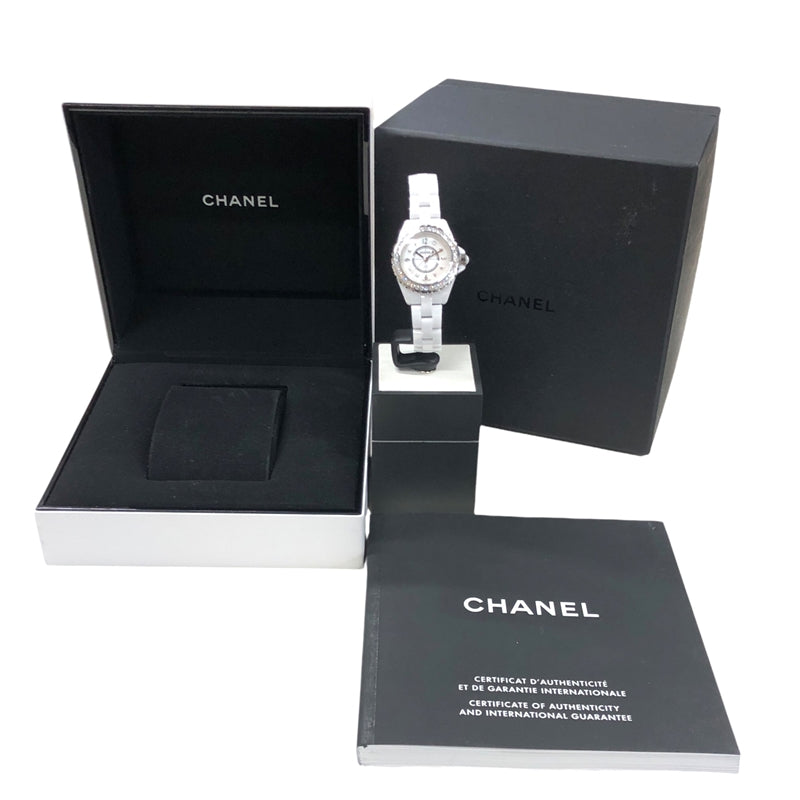 シャネル CHANEL J12 29MM ホワイトシェル H2572 ホワイトシェル セラミック レディース 腕時計