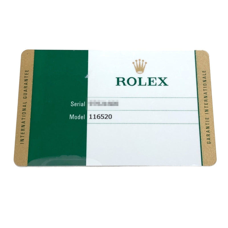 ロレックス ROLEX デイトナ 116520 ブラック SS メンズ 腕時計