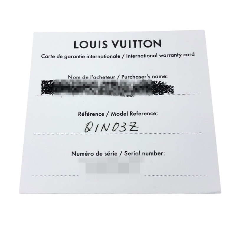 ルイ・ヴィトン LOUIS VUITTON タンブール スリム スターブロッサム Q1N03Z ネイビー K18PG レディース 腕時計