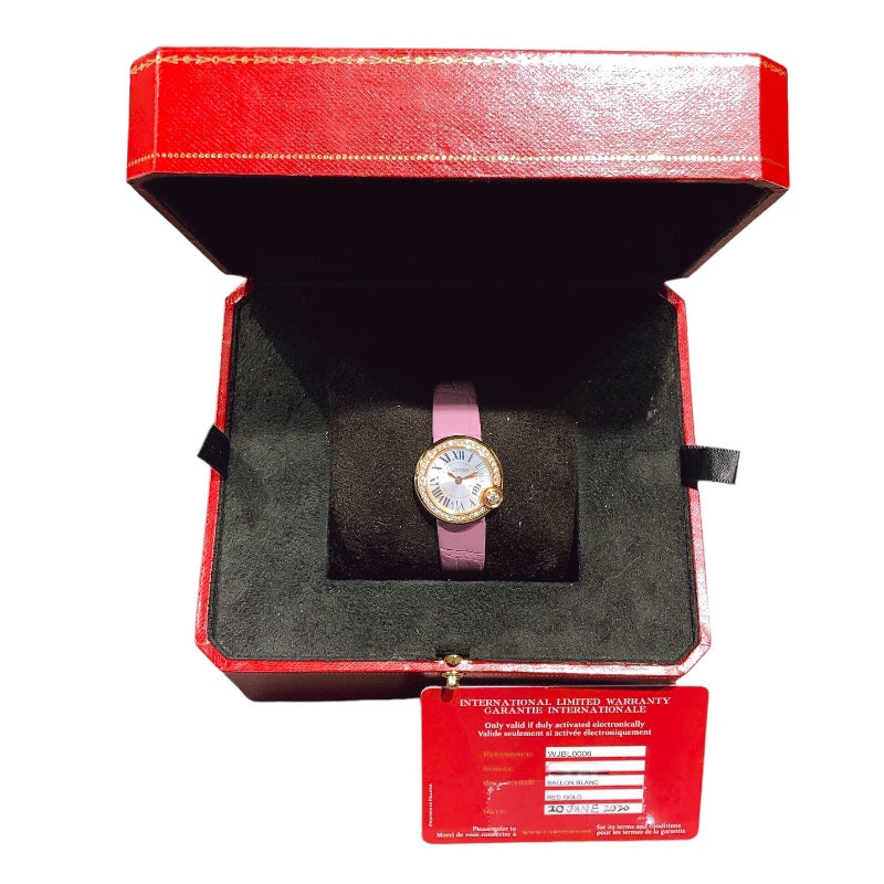 カルティエ Cartier バロン ブランドゥ カルティエ WJBL0006 K18ピンク