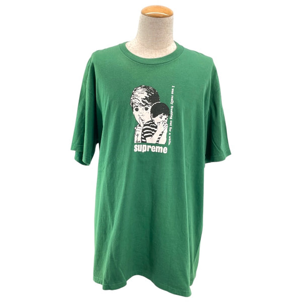 シュプリーム SUPREME Freaking Out Tee グリーン コットン メンズ 半袖Ｔシャツ