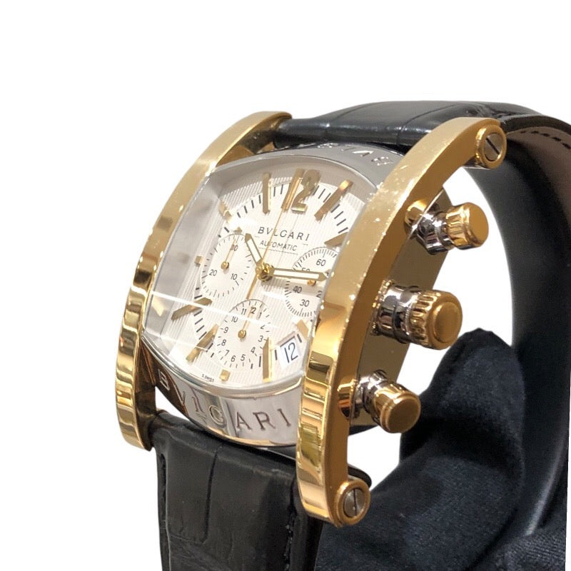 ブルガリ腕時計 ブルガリ BVLGARI アショーマ クロノグラフ AA48SGCH ホワイト
