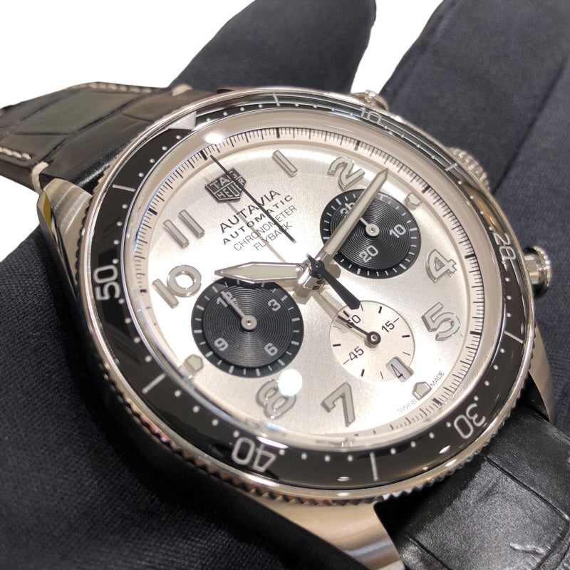 タグ・ホイヤー TAG HEUER オータヴィア 60周年アニバーサリーフライバッククロノグラフ CBE511B.FC8279 シルバー SS メンズ 腕時計