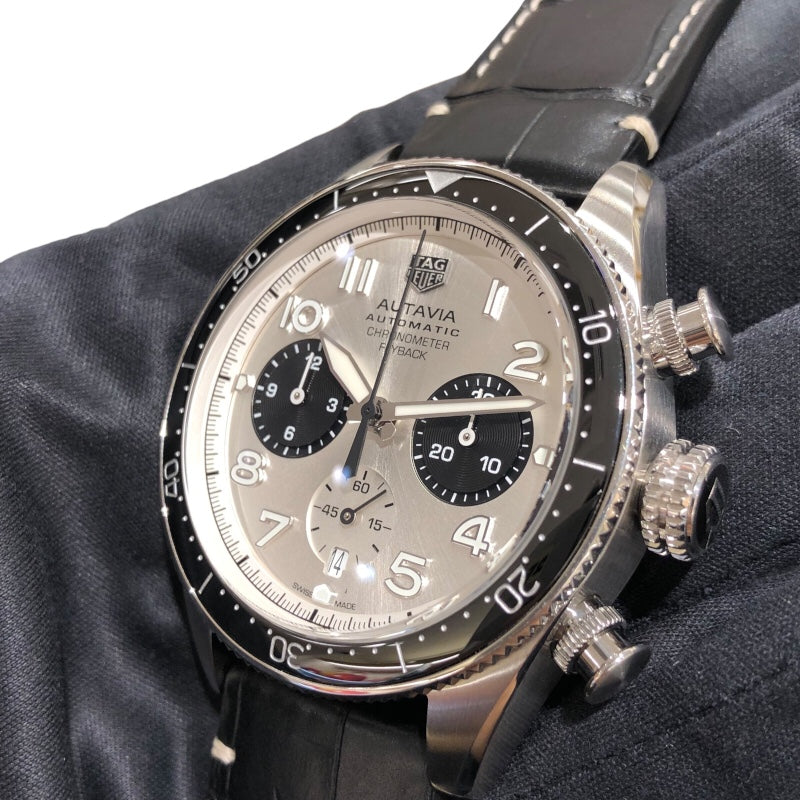 タグ・ホイヤー TAG HEUER オータヴィア 60周年アニバーサリーフライバッククロノグラフ CBE511B.FC8279 シルバー S |  中古ブランドリユースショップ OKURA(おお蔵)