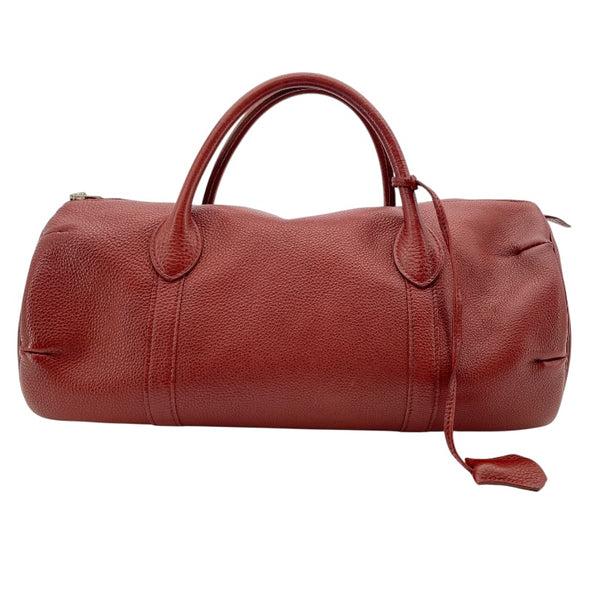 エルメス HERMES ポロション □D刻 ローズアッシュ　シルバー金具 エヴァーグレイン レディース ハンドバッグ