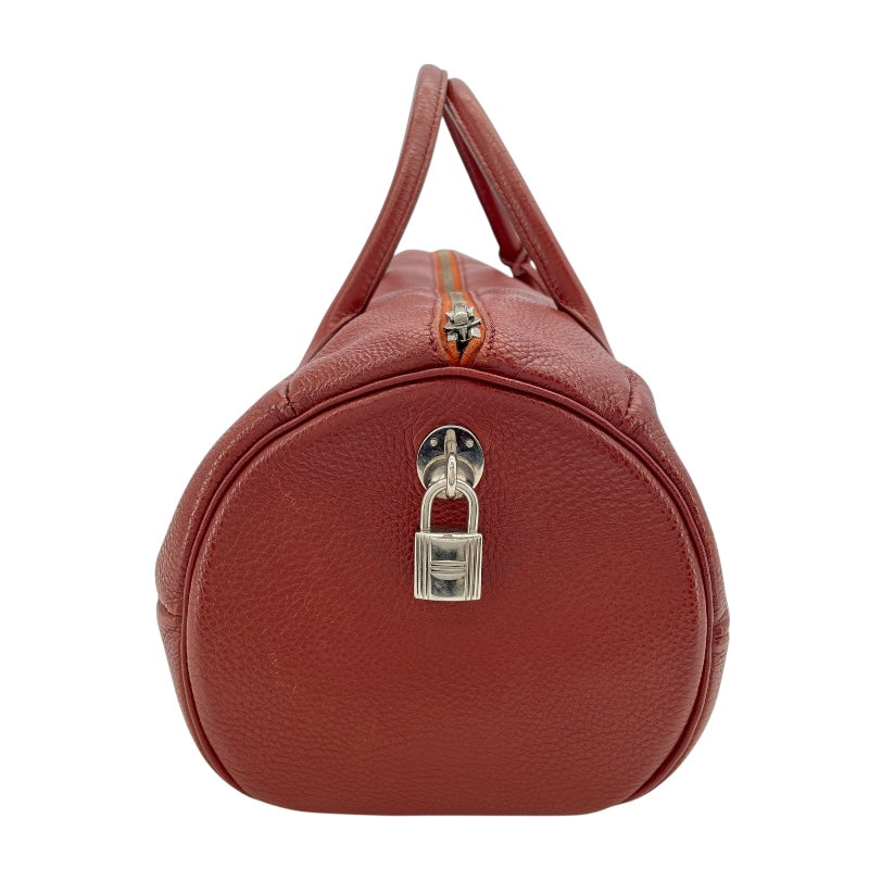 エルメス HERMES ポロション □D刻 ローズアッシュ　シルバー金具 エヴァーグレイン レディース ハンドバッグ