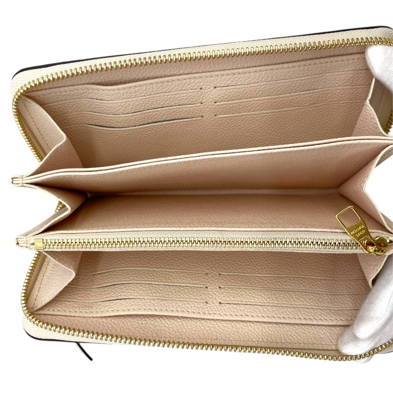 ルイ・ヴィトン LOUIS VUITTON ジッピーウォレット M80402 クレームサフラン モノグラム /アンプラント レディース 長財布