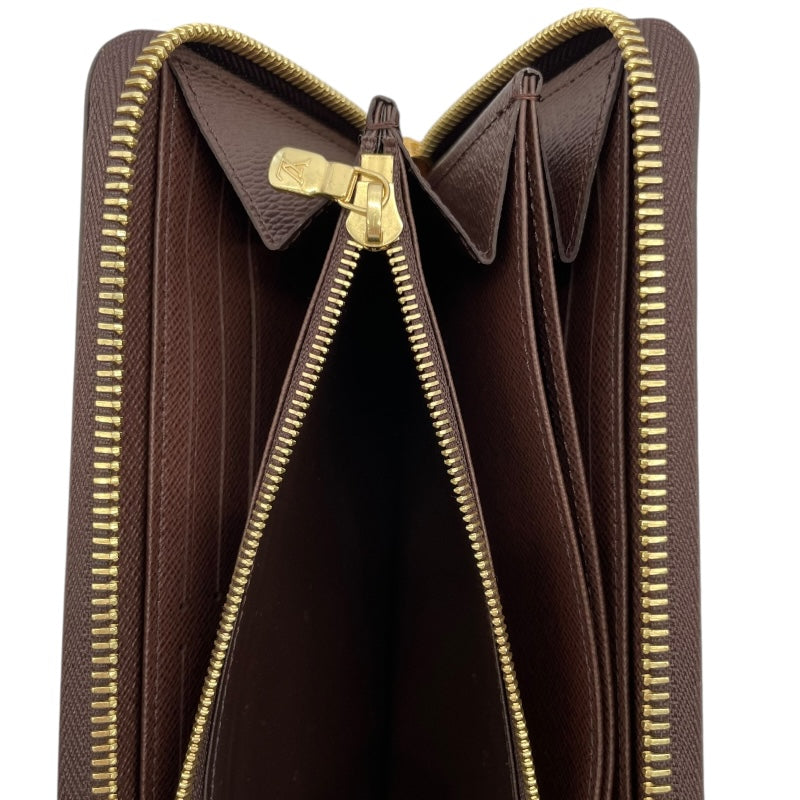 ルイ・ヴィトン LOUIS VUITTON ジッピー・ウォレット N41661 ブラウン ダミエキャンバス ユニセックス 長財布