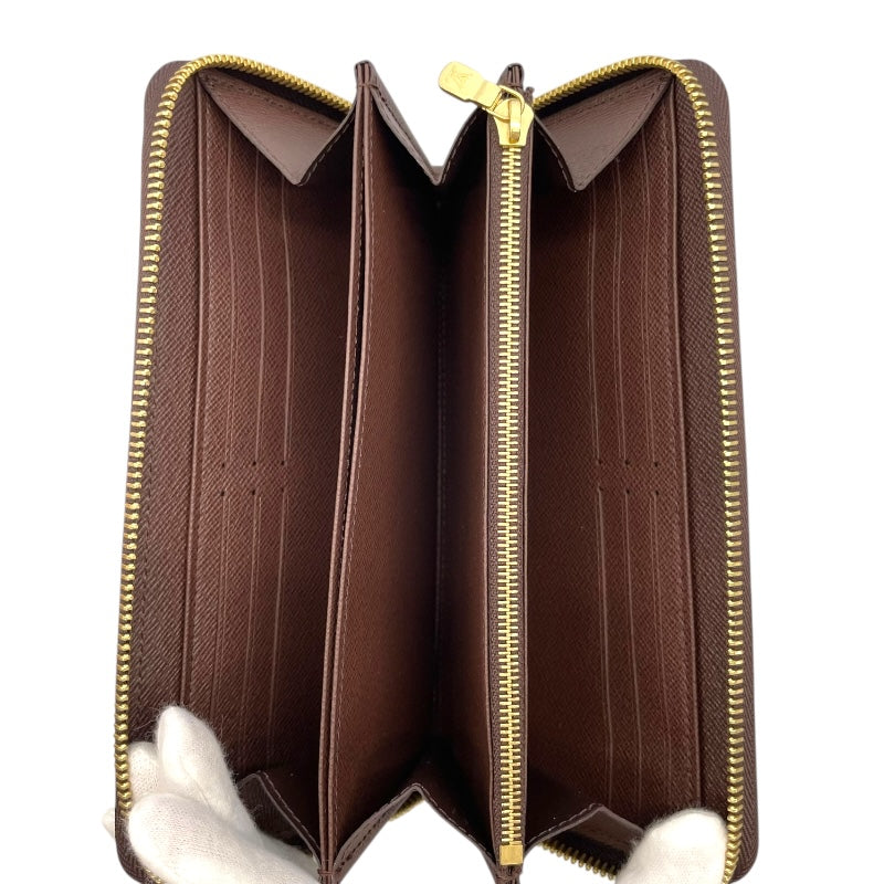 ルイ・ヴィトン LOUIS VUITTON ジッピー・ウォレット N41661 ブラウン ダミエキャンバス ユニセックス 長財布