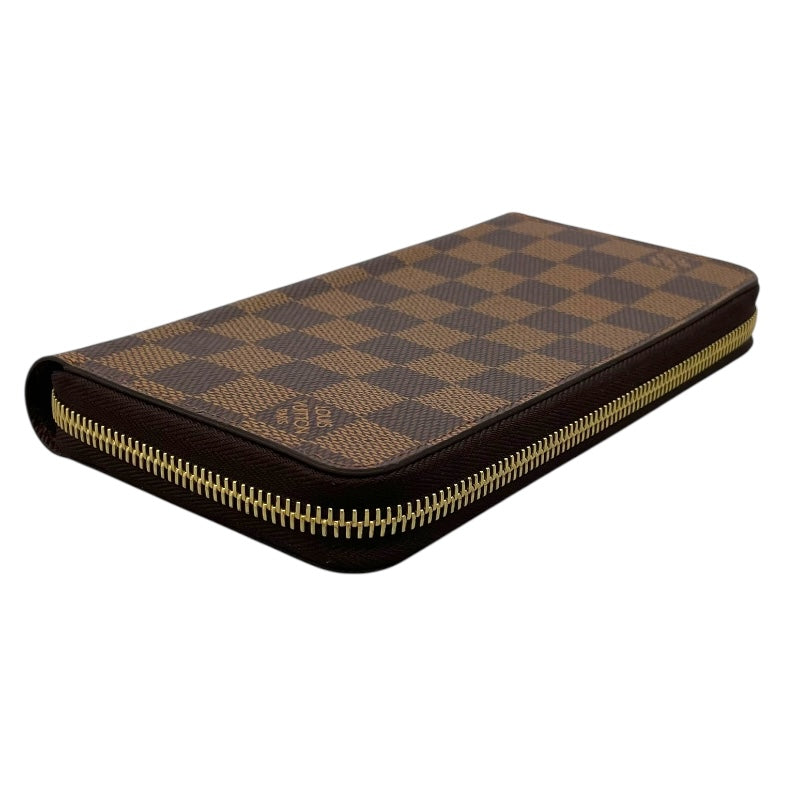 ルイ・ヴィトン LOUIS VUITTON ジッピー・ウォレット N41661 ブラウン ダミエキャンバス ユニセックス 長財布