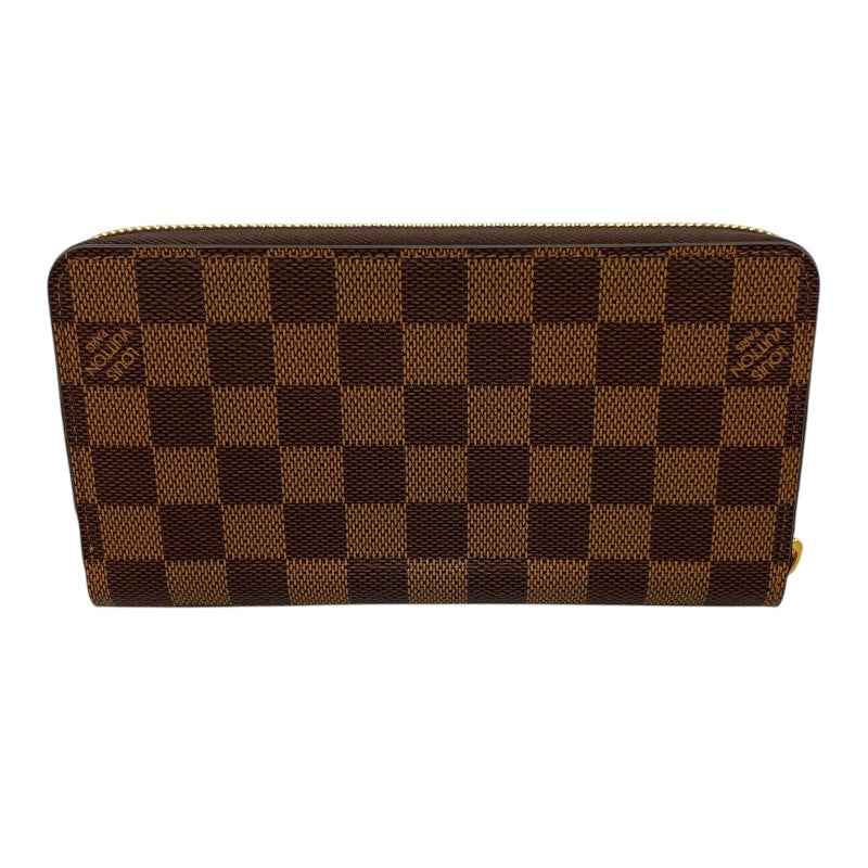 ルイ・ヴィトン LOUIS VUITTON ジッピー・ウォレット N41661 ブラウン ダミエキャンバス ユニセックス 長財布