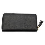 グッチ GUCCI インターロッキング ラウンドファスナー 598187 ブラック レザー ユニセックス 長財布