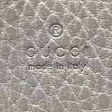 グッチ GUCCI GGマーモントレザー カードケース 456126 グレー レザー ユニセックス 二つ折り財布