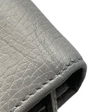グッチ GUCCI GGマーモントレザー カードケース 456126 グレー レザー ユニセックス 二つ折り財布