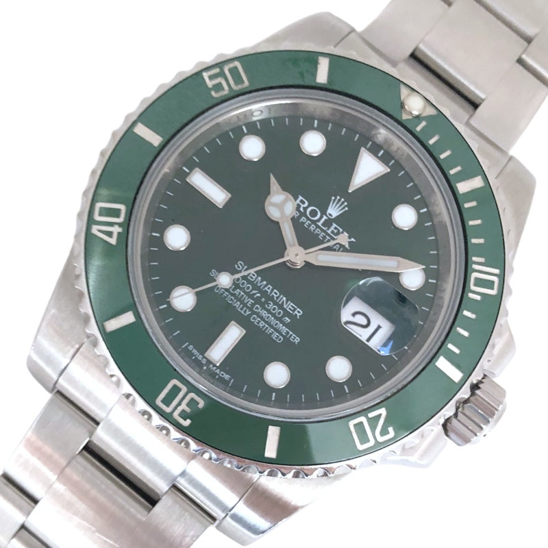 ロレックス ROLEX サブマリーナ 116610LV グリーン ステンレススチール ｓｓ メンズ 腕時計