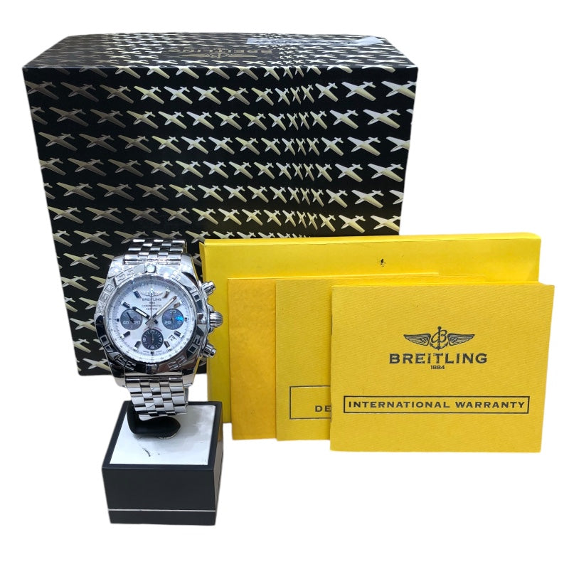 ブライトリング BREITLING クロノマット44　ホワイトシェル AB0110 ホワイトシェル ステンレススチール SS メンズ 腕時計