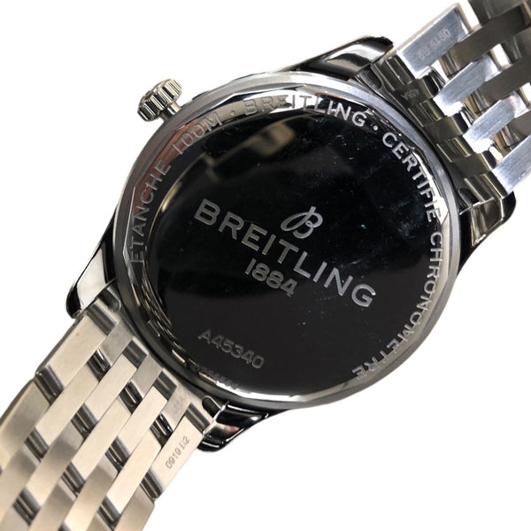 ブライトリング BREITLING プレミエオートマチック デイ&デイト40 A45340 ブラック ステンレススチール SS メンズ 腕時計