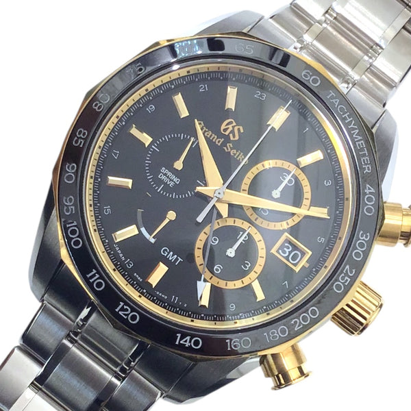 セイコー SEIKO スプリングドライブ クロノグラフ SBGC240 ブラック