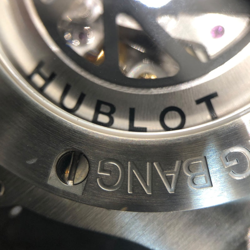 ウブロ HUBLOT ビッグバン　スティール 301.SX.1170.GR ブラック ステンレススチール メンズ 腕時計