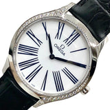 オメガ OMEGA デビル トレゾア クオーツ 36MM 428.17.36.60.04.001 ホワイト×シルバー SS クオーツ レディース 腕時計