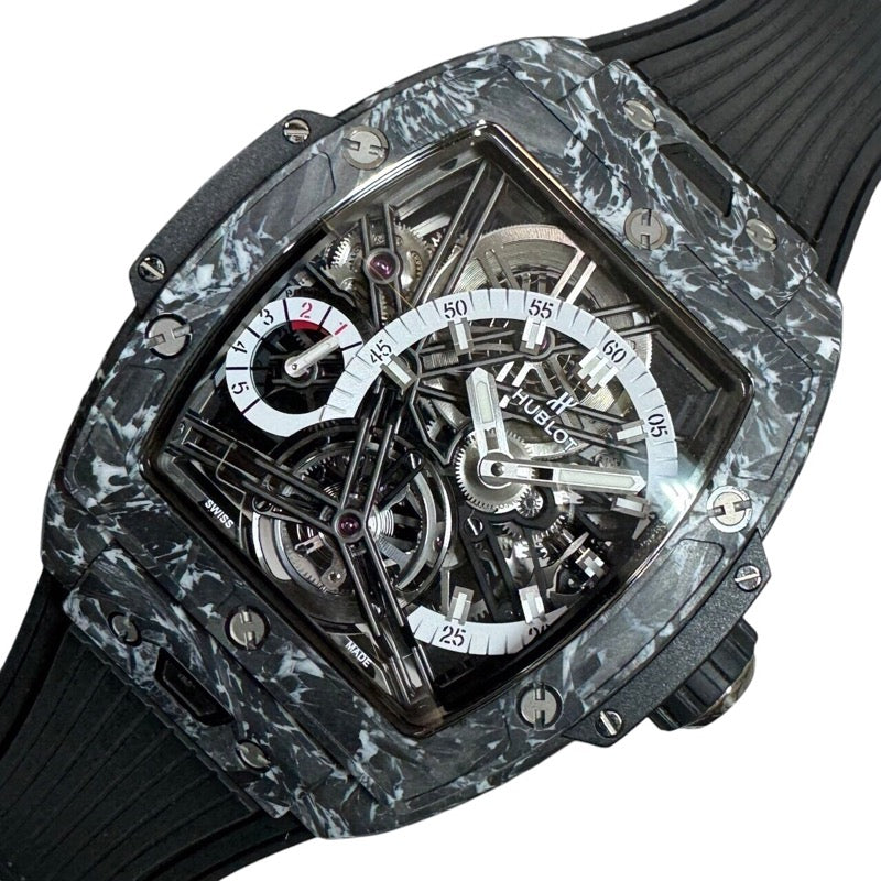 ウブロ HUBLOT スピリット オブ ビッグ・バン トゥールビヨン 5デイ パワーリザーブ 645.QW.2012.RW カーボン メンズ 腕時計