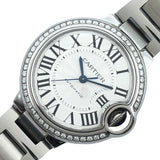 カルティエ Cartier バロンブルー ドゥ カルティエバロンブルー 33mm W4BB0016 シルバー  SS 自動巻き レディース 腕時計