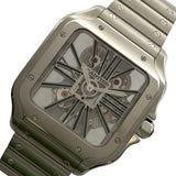 カルティエ Cartier サントス ドゥ  カルティエ スケルトン LM WHSA0028 SS メンズ 腕時計
