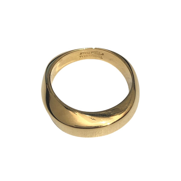 ティファニー ナイフエッジ リング 20.5号 K18YG メンズ 新品仕上済  