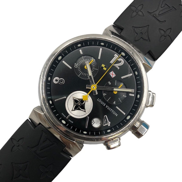 ルイ・ヴィトン LOUIS VUITTON タンブール ラブリーカップ クロノグラフ Q11BG0 ステンレススチール SS メンズ 腕時計