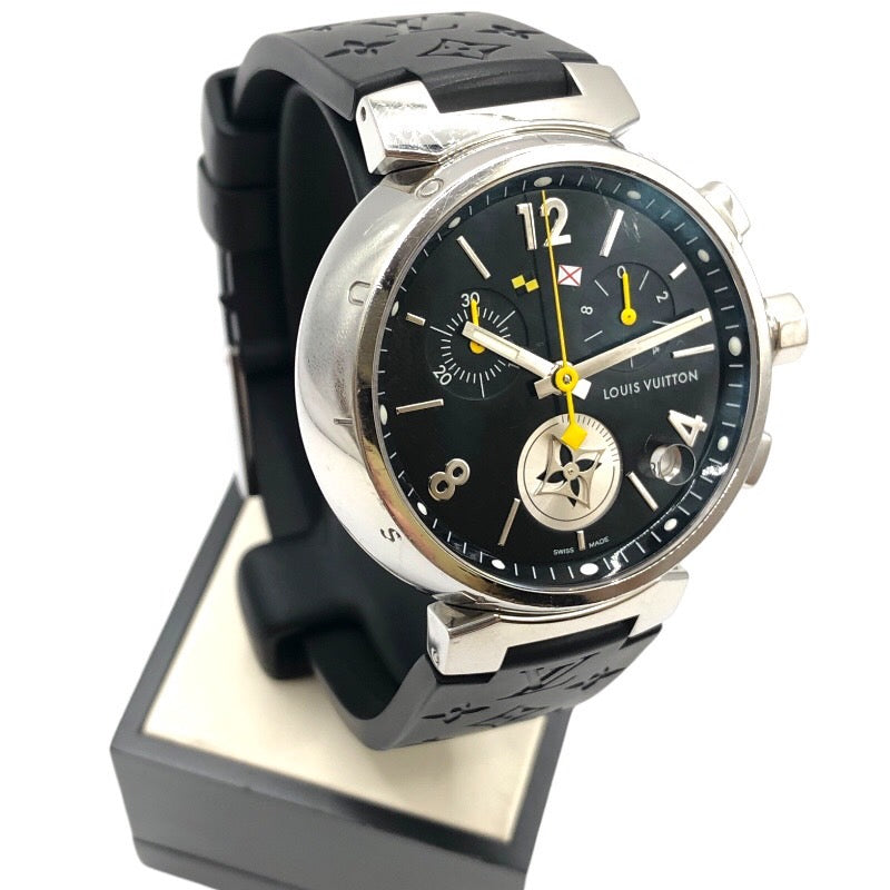 ルイ・ヴィトン LOUIS VUITTON タンブール ラブリーカップ クロノグラフ Q11BG0 ステンレススチール SS メンズ 腕時計