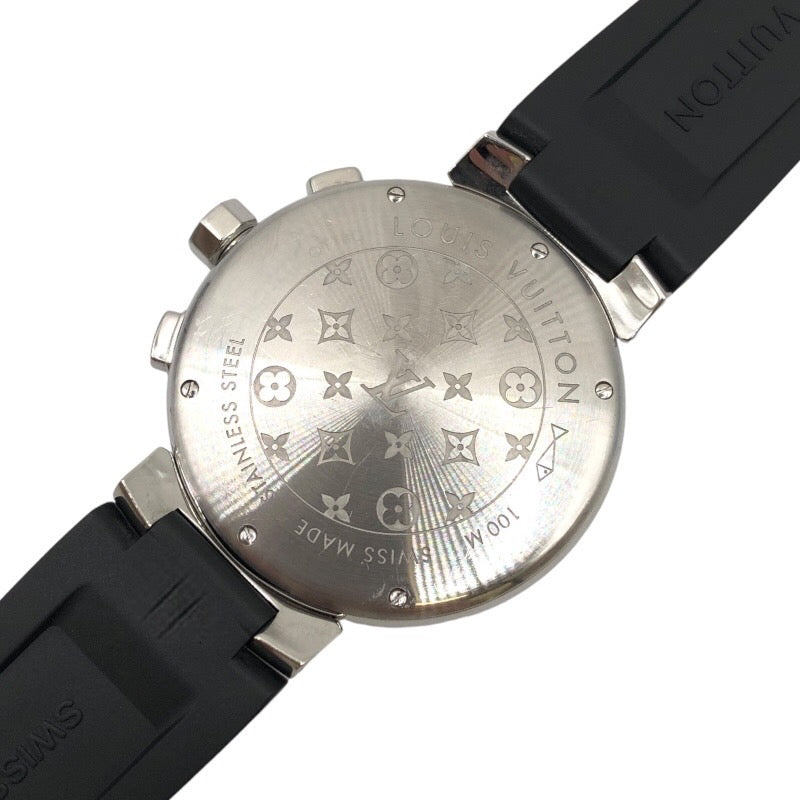 ルイ・ヴィトン LOUIS VUITTON タンブール ラブリーカップ クロノグラフ Q11BG0 ステンレススチール SS メンズ 腕時計