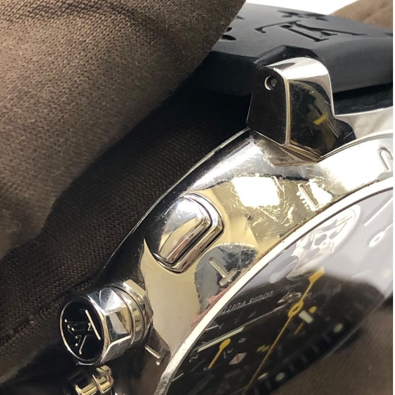ルイ・ヴィトン LOUIS VUITTON タンブール ラブリーカップ クロノグラフ Q11BG0 ステンレススチール SS メンズ 腕時計