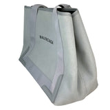 バレンシアガ BALENCIAGA ネイビーカバスM 581292 グレー キャンバス レディース ハンドバッグ