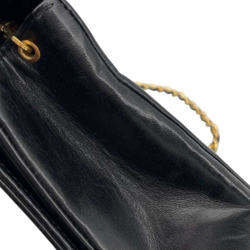 シャネル CHANEL ダイアナ25 A01165 5番台 ブラック ラムスキン レディース ショルダーバッグ