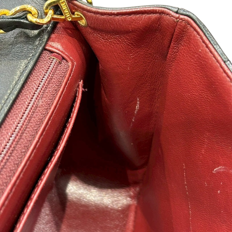 シャネル CHANEL マトラッセチェーンショルダー ブラック ラムスキン/GD金具 レディース ショルダーバッグ