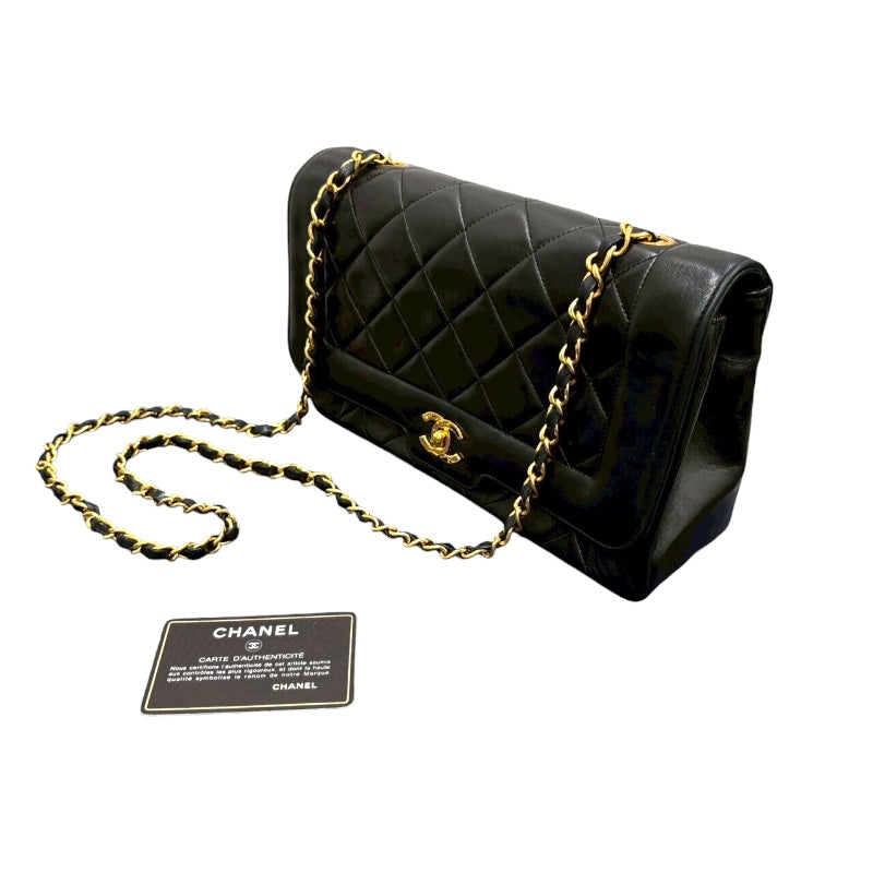 シャネル CHANEL マトラッセチェーンショルダー ブラック ラムスキン/GD金具 レディース ショルダーバッグ