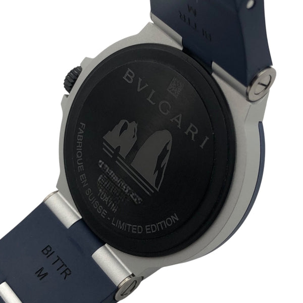 ブルガリ BVLGARI ブルガリブルガリ　アルミニウム　カプリ 103815 ブルー アルミニウム 腕時計 メンズ 中古