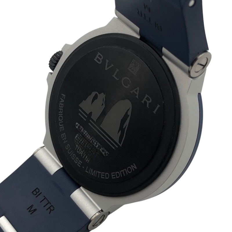 ブルガリ BVLGARI ブルガリブルガリ　アルミニウム　カプリ 103815 ブルー アルミニウム 腕時計 メンズ 中古