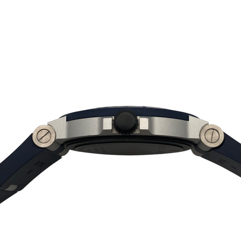 ブルガリ BVLGARI ブルガリブルガリ　アルミニウム　カプリ 103815 ブルー アルミニウム 腕時計 メンズ 中古