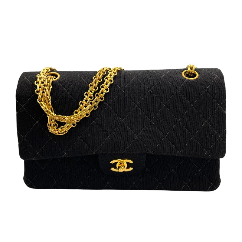 シャネル CHANEL マトラッセ25 A01112 ブラック コットン レディース ショルダーバッグ