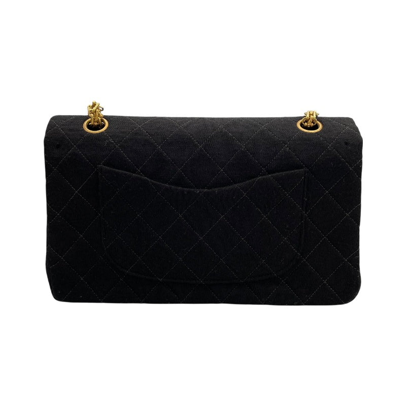 シャネル CHANEL マトラッセ25 A01112 ブラック コットン レディース ショルダーバッグ