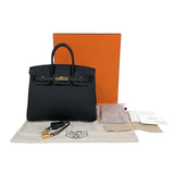 エルメス HERMES バーキン25 B刻　(2023年製) ブラック ゴールド金具 トゴ レディース ハンドバッグ
