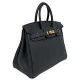 エルメス HERMES バーキン25 B刻　(2023年製) ブラック ゴールド金具 トゴ レディース ハンドバッグ