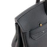 エルメス HERMES バーキン25 B刻　(2023年製) ブラック ゴールド金具 トゴ レディース ハンドバッグ