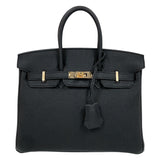 エルメス HERMES バーキン25 B刻　(2023年製) ブラック ゴールド金具 トゴ レディース ハンドバッグ