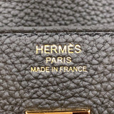 エルメス HERMES バーキン25 B刻　(2023年製) ブラック ゴールド金具 トゴ レディース ハンドバッグ