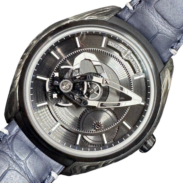 ユリスナルダン ULYSSE NARDIN フリーク X 43mm 2303-270/CARB ブラック  カーボン/革ベルト 自動巻き メンズ 腕時計