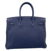 エルメス HERMES バーキン35 W刻印 ブルーネイビー/SV金具 トゴ メンズ ハンドバッグ
